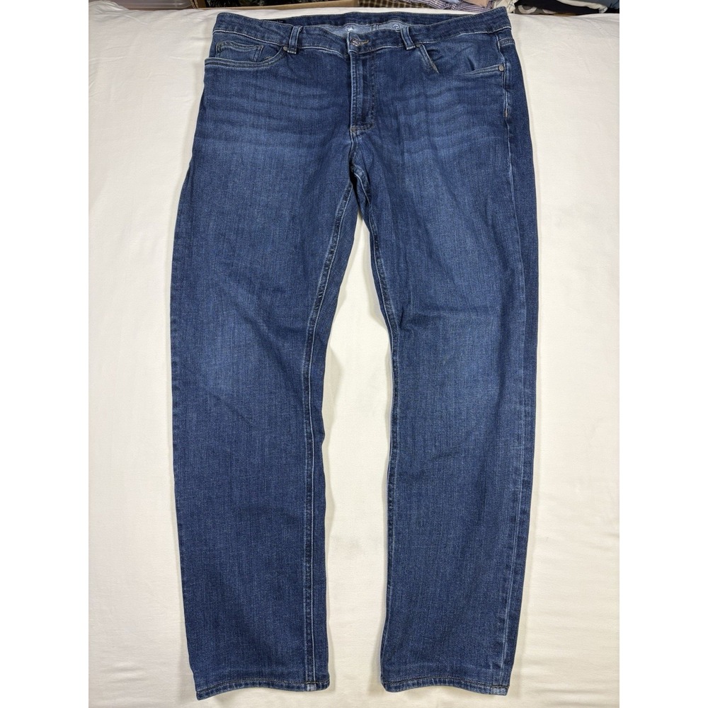 Peter Millar Mens 38x32 Blue Crown Crafted Tailored Stretch Denim Jeans Luxury